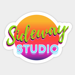 sideway studio logo Sticker